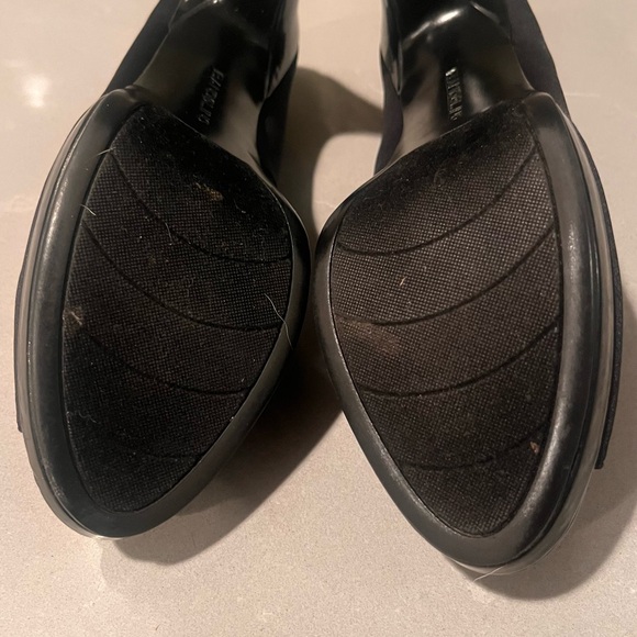 BANDOLINO Peep Toe Bow Platform Pumps in Black: Sz 7 - Picture 6 of 7